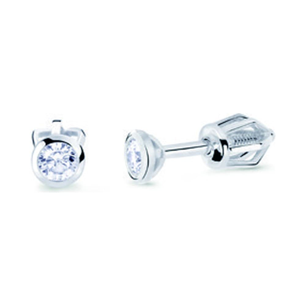 Dámske náušnice Cutie Z8003 — biele zlato 14K, 0.500 ct