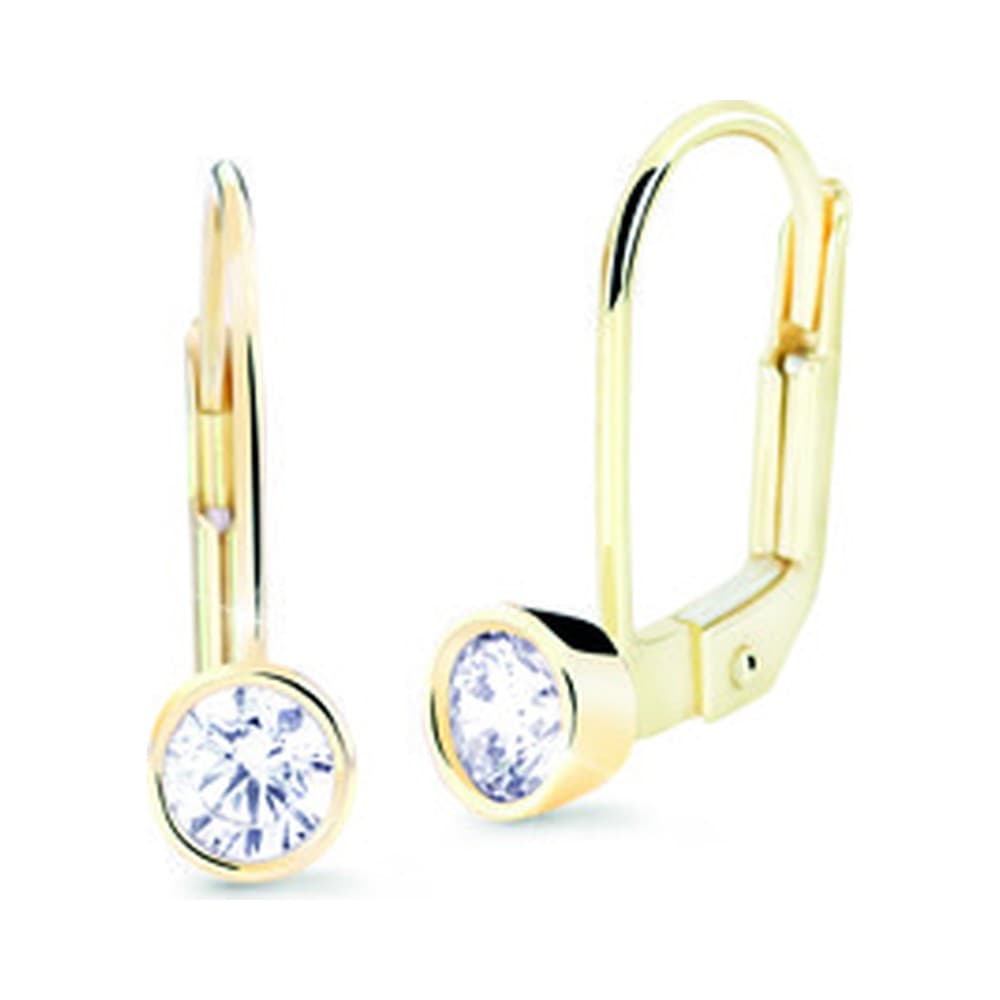 Dámske náušnice Cutie Z8014 — biele zlato 14K, 0.200 ct